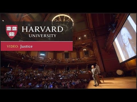 Thumbnail for Justice: What's The Right Thing To Do? Episode 03: "FREE TO CHOOSE" by Harvard University