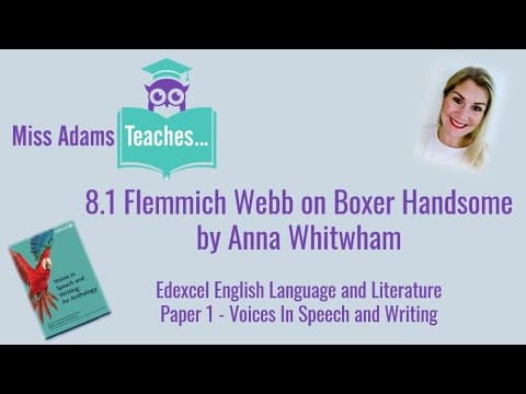 Thumbnail for 8.1 Flemmich Webb on Boxer Handsome by Anna Whitwham by Miss Adams Teaches...